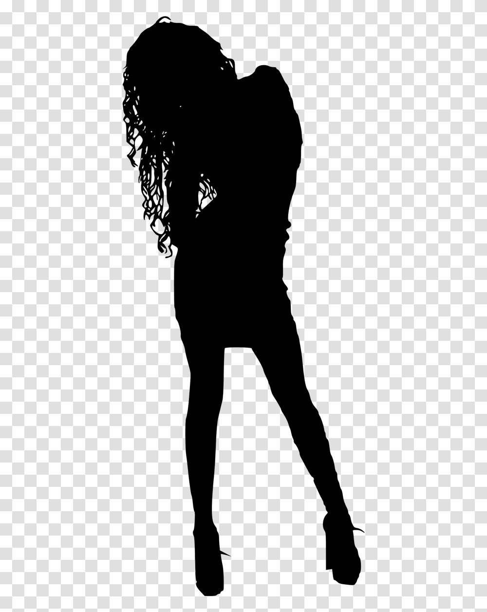 Black Woman Silhouette, Gray, World Of Warcraft Transparent Png