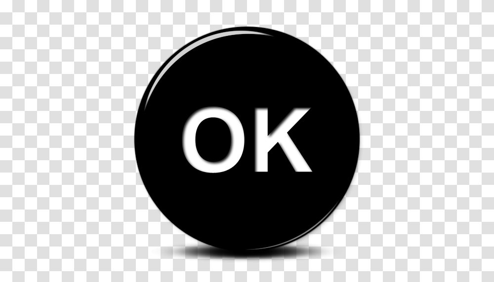 Black Word Ok Icon, Number, Alphabet Transparent Png