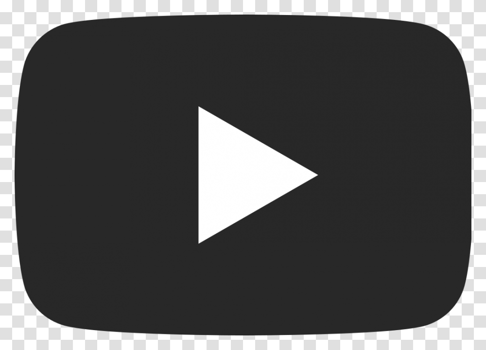 Black Youtube Icon, Triangle, Business Card, Paper Transparent Png