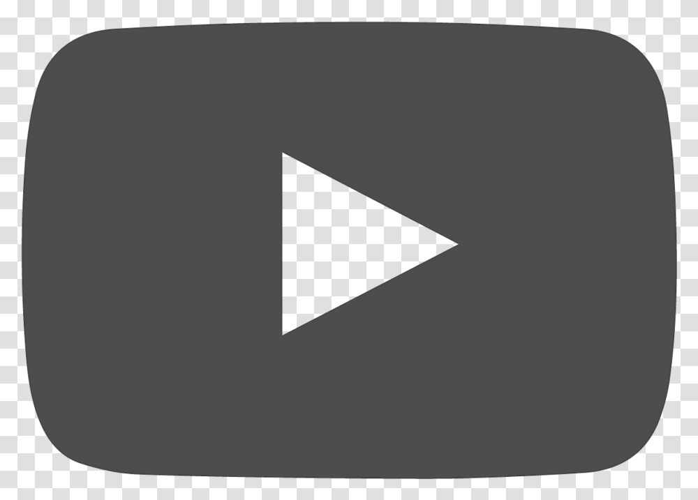 Black Youtube Play Button, Triangle, Gray, Plectrum Transparent Png