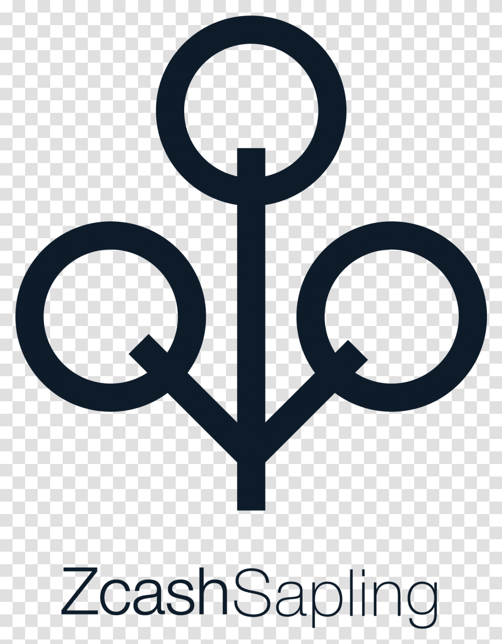 Black Zcash Sapling Vertical Logo Circle, Cross, Emblem Transparent Png