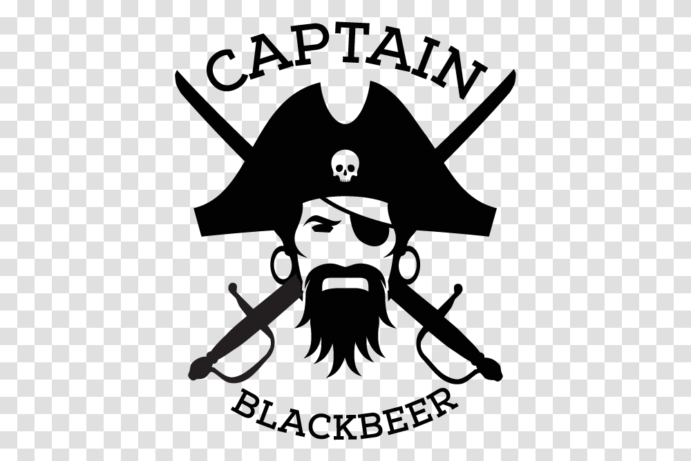 Blackbeer Pirates Captain Logo, Alphabet, Silhouette, Ninja Transparent Png