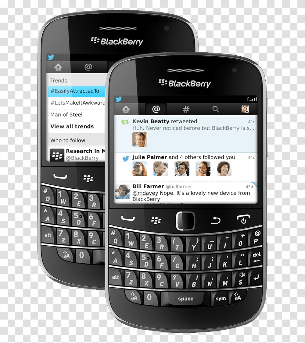Blackberry Bold 9900 Twitter, Mobile Phone, Electronics, Cell Phone, Person Transparent Png