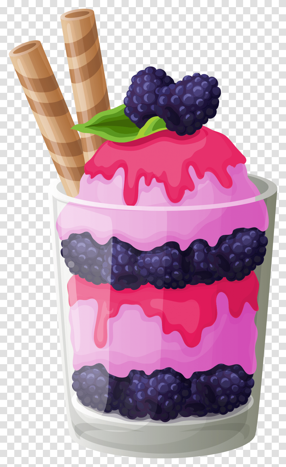 Blackberry Ice Cream Images, Dessert, Food, Creme, Birthday Cake Transparent Png