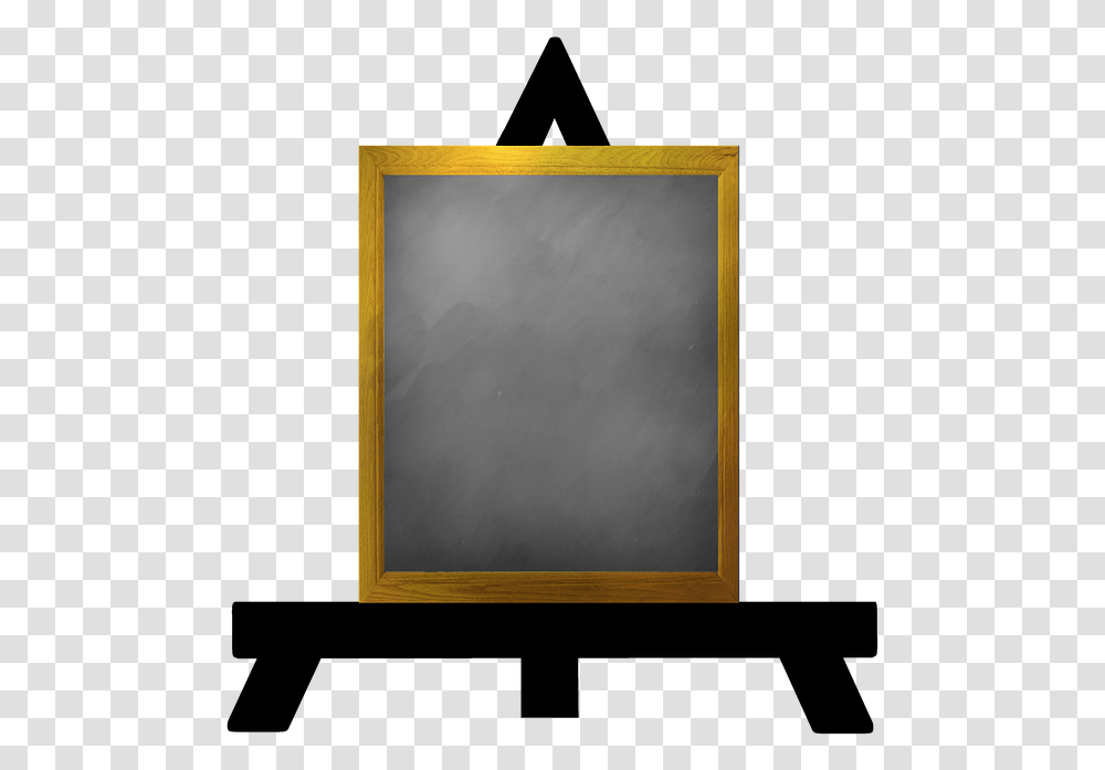 Blackboard Blank Easel Chalkboard Board Education, Monitor, Screen, Electronics, Display Transparent Png