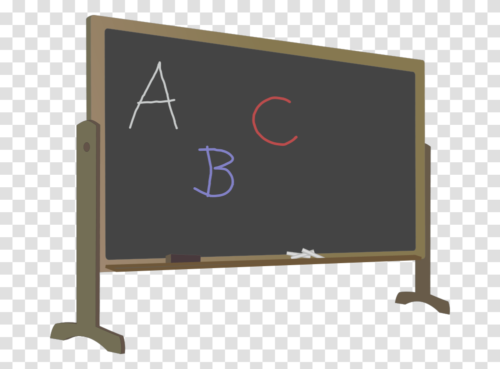 Blackboard With Standletters, Education, Monitor, Screen, Electronics Transparent Png