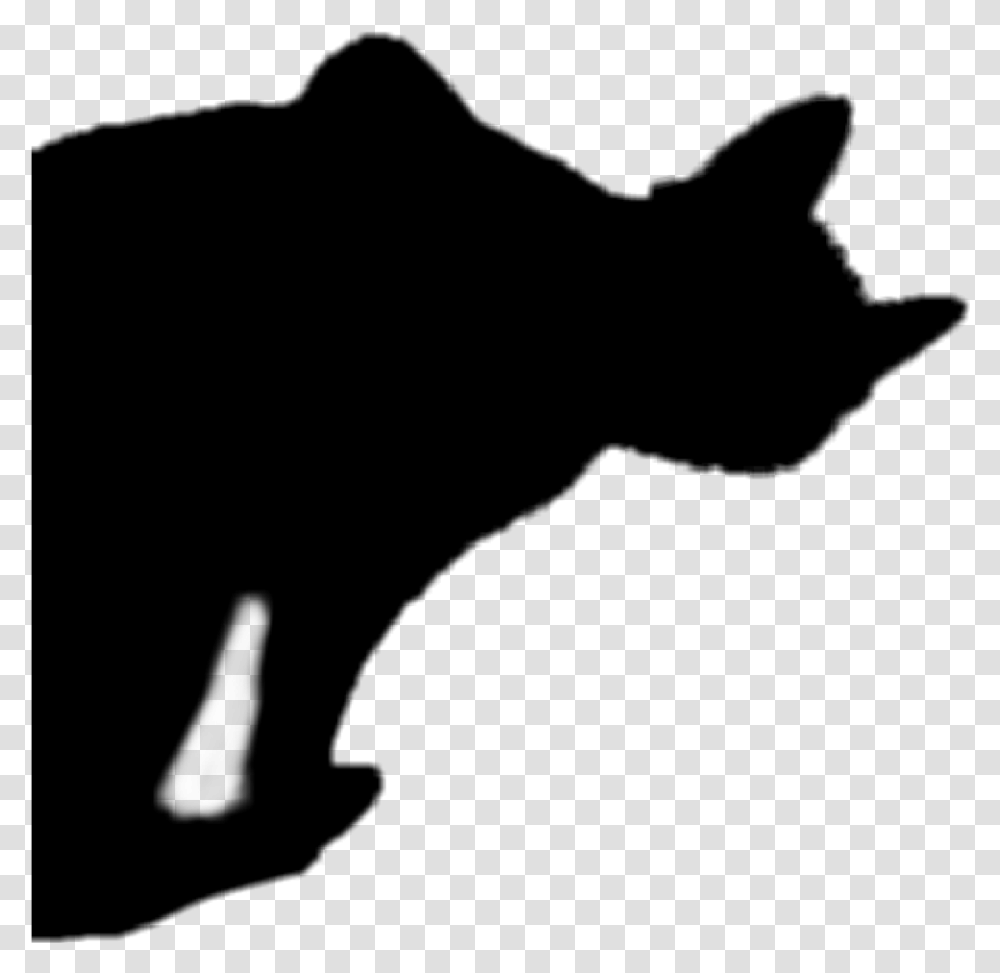 Blackcat Halloween Silhouette Cat Cat Jumps, Gray Transparent Png