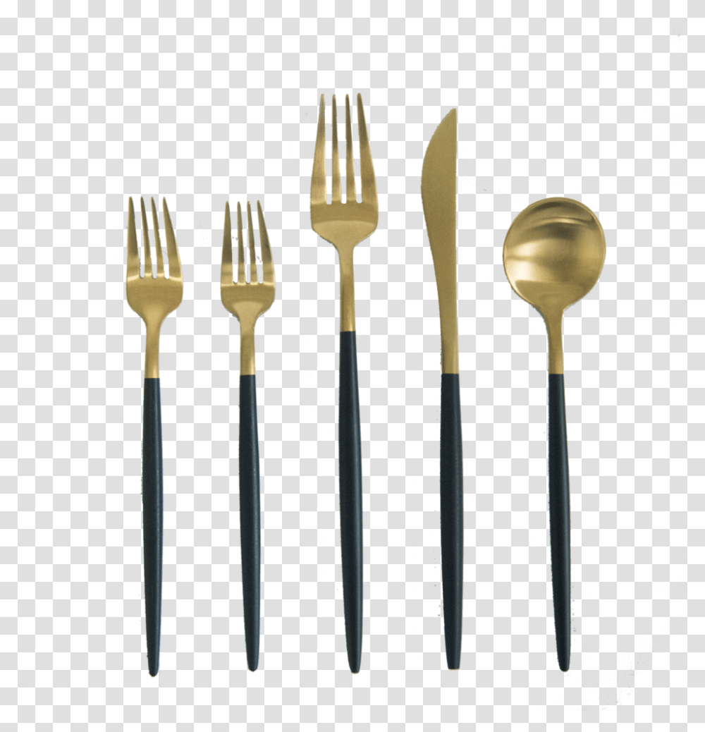 Blackdippedflatware Knife, Fork, Cutlery, Spoon Transparent Png