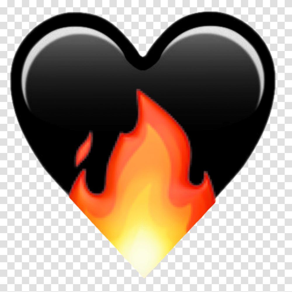 Blackheart Heart Heartfire Fire Black Heart Fire, Blow Dryer, Appliance, Hair Drier Transparent Png