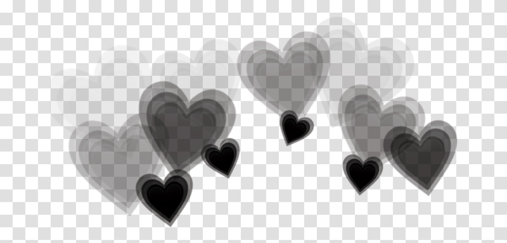 Blackhearts Blackheart Black Hearts Heart Crown Good Morning With Hearts Transparent Png