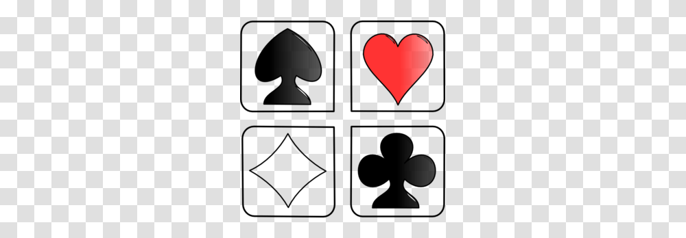 Blackjack Clipart, Silhouette, Heart Transparent Png