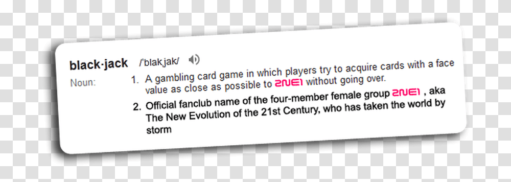 Blackjacks Screenshot, Word, Business Card, Paper, Text Transparent Png