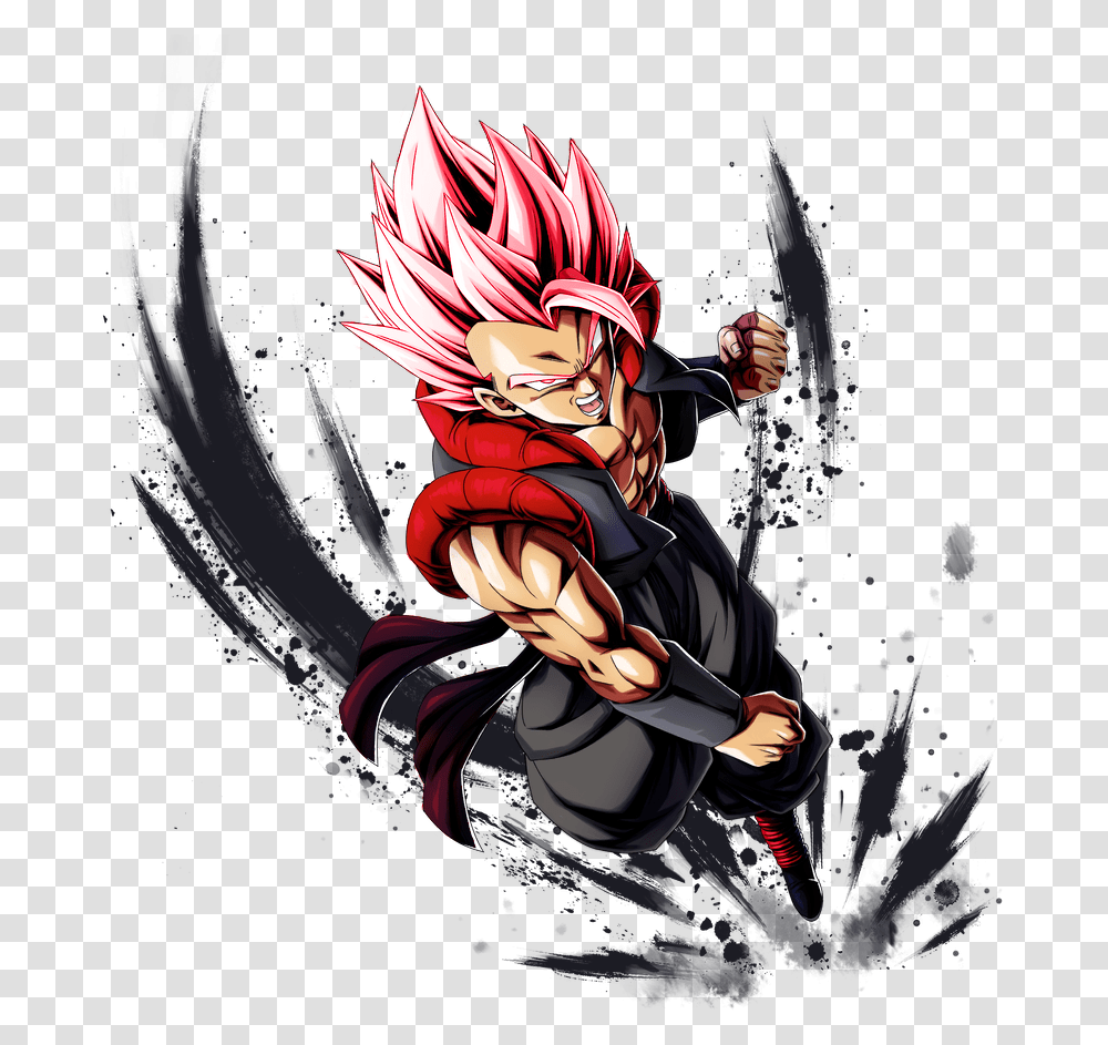 Blackkarot Version Of Kaioken Goku Gogeta Dragon Ball Legends, Comics, Book, Manga, Person Transparent Png