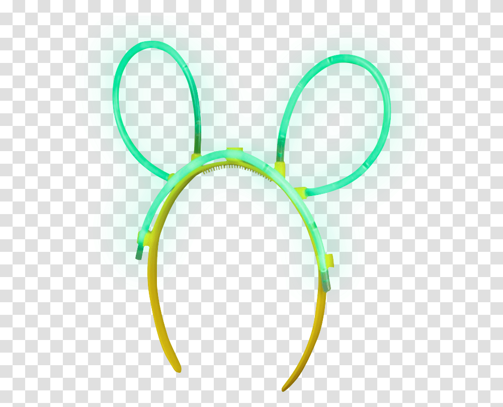 Blacklight Bunny Ears Blacklight Run Circle, Goggles, Accessories, Accessory, Food Transparent Png