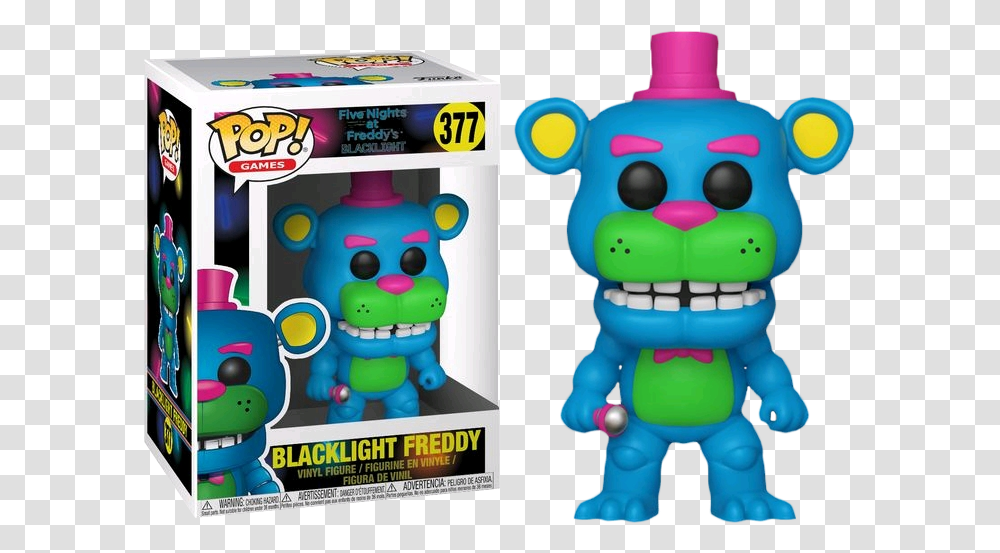Blacklight Freddy Funko Pop, Toy, Robot Transparent Png