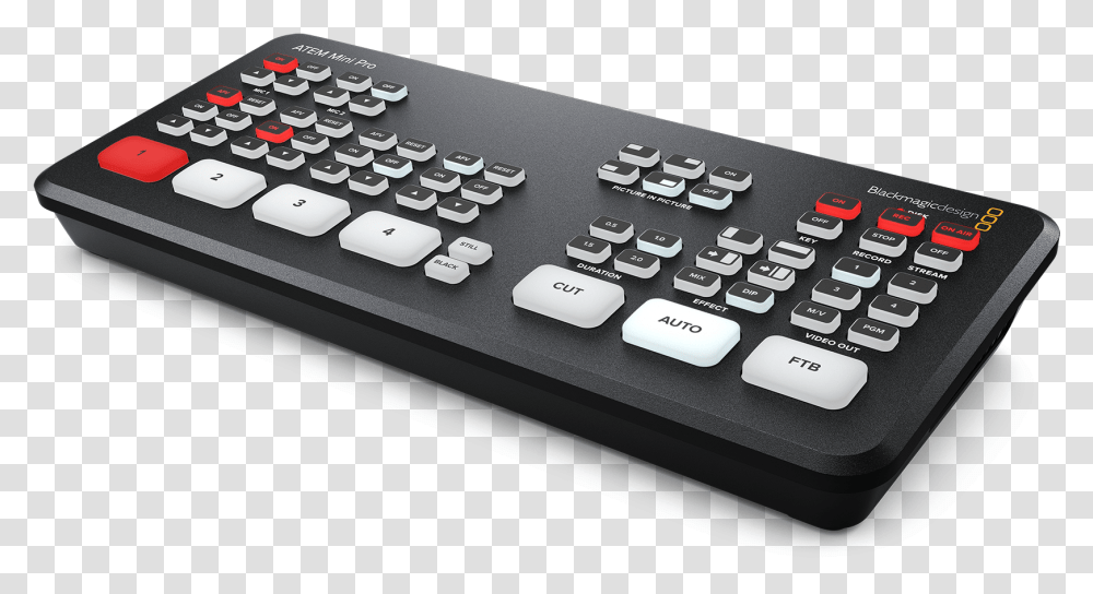 Blackmagic Atem Mini Pro, Electronics, Computer Keyboard, Computer Hardware, Calculator Transparent Png