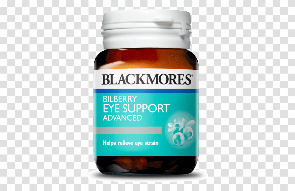 Blackmores Bilberry Eye Support, Label, Medication, Pill Transparent Png