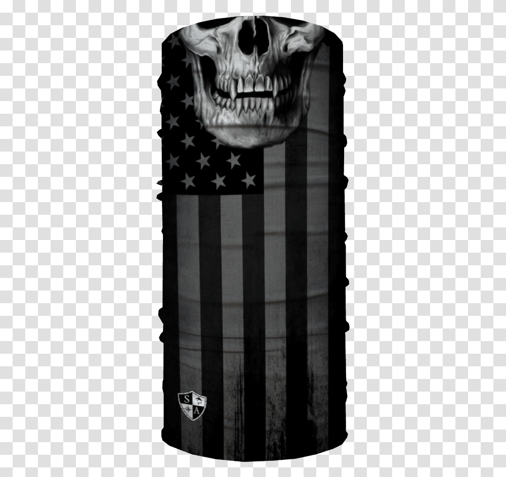 Blackout American Flag Skull Flag Of The United States Transparent Png
