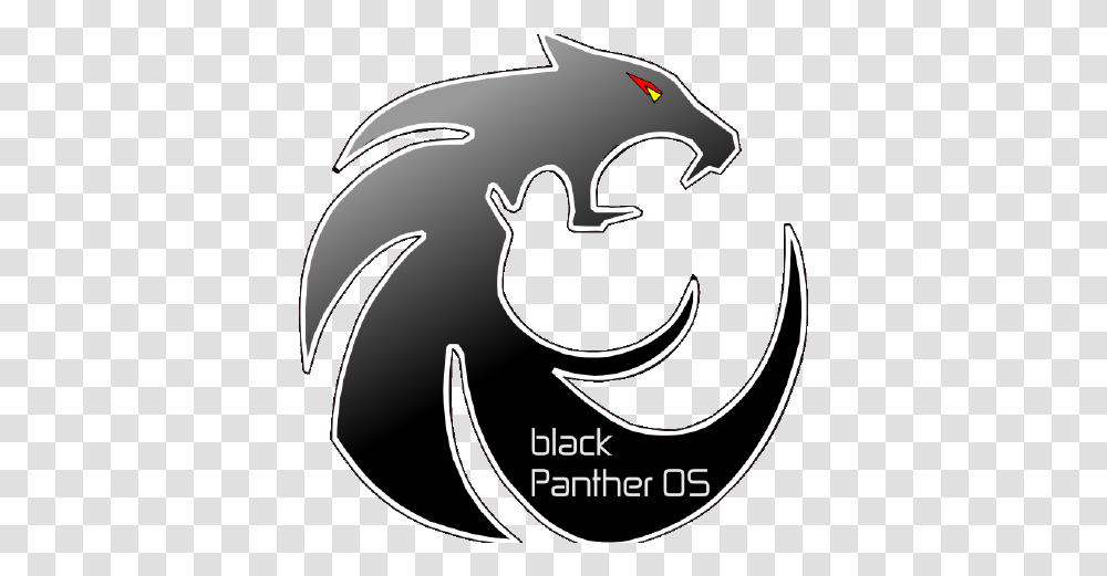 Blackpantheros Github Black Panther Logo Animal, Stencil, Label, Text, Hook Transparent Png