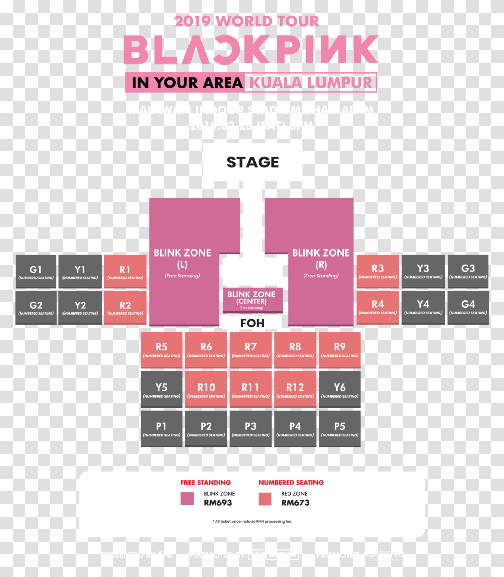 Blackpink Concert In Malaysia, Word, Flyer, Poster Transparent Png