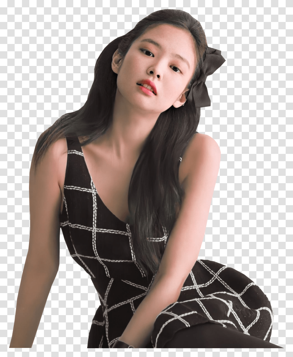 Blackpink Jennie Shared Jennie Vogue Korea 2020, Clothing, Dress, Female, Person Transparent Png