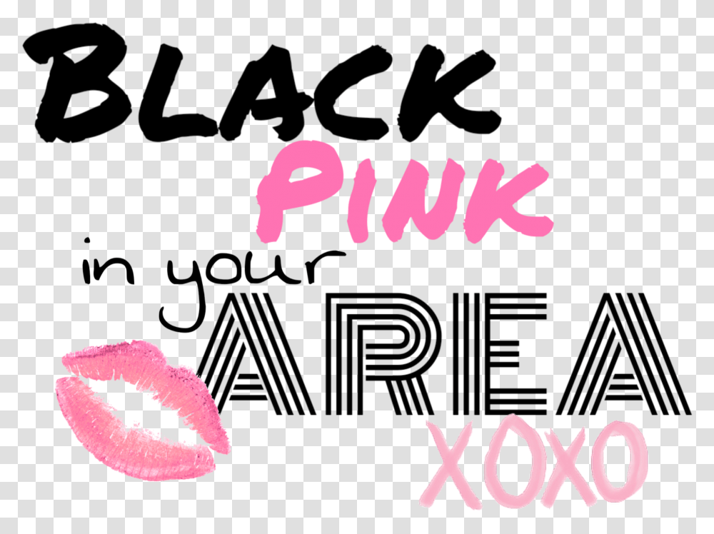 Blackpink Text Blackpinkinyourarea Sticker By Millie Blackpink In Your Area Logo, Mouth, Lip, Tongue, Alphabet Transparent Png