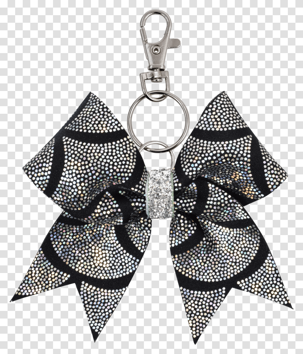 Blacksilver Mermaid Scales I Love Cheer Bow Keyring Nfinity Athletic Corporation, Pendant, Art Transparent Png