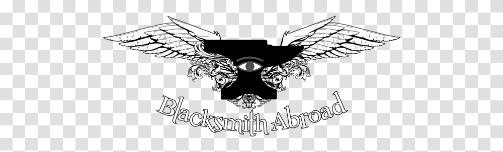 Blacksmith Abroad Logo, Symbol, Emblem, Text, Ceiling Fan Transparent Png