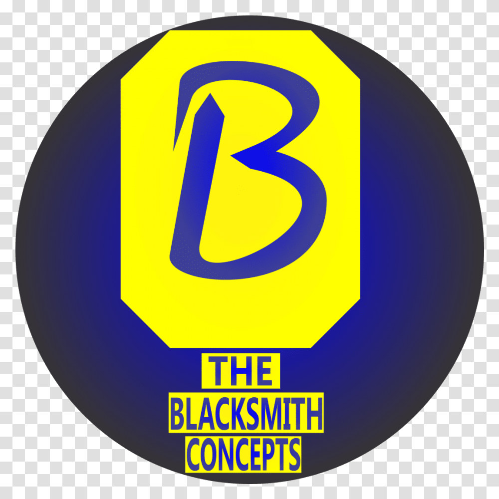 Blacksmith Concepts Emblem, Text, Logo, Symbol, Sphere Transparent Png