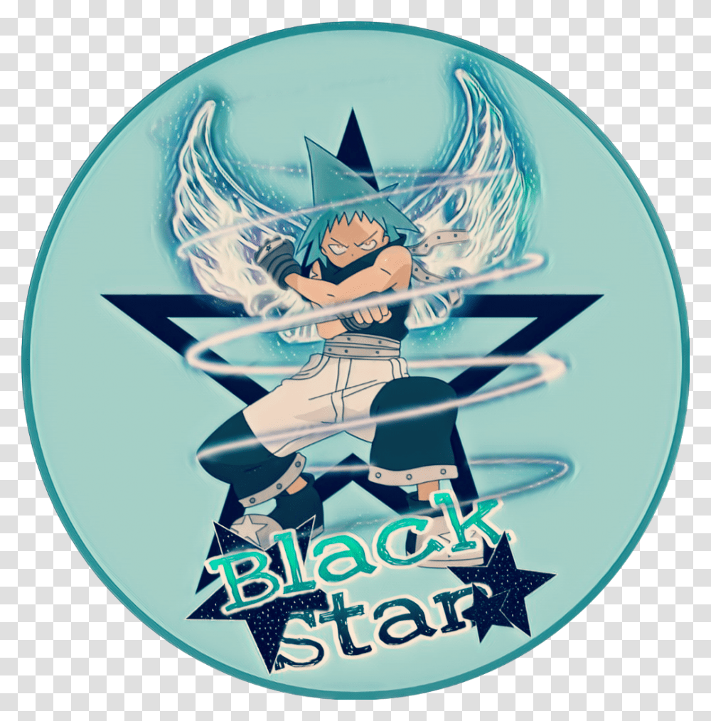 Blackstar Souleater Anime Animecharater Cartoon, Logo, Trademark, Emblem Transparent Png
