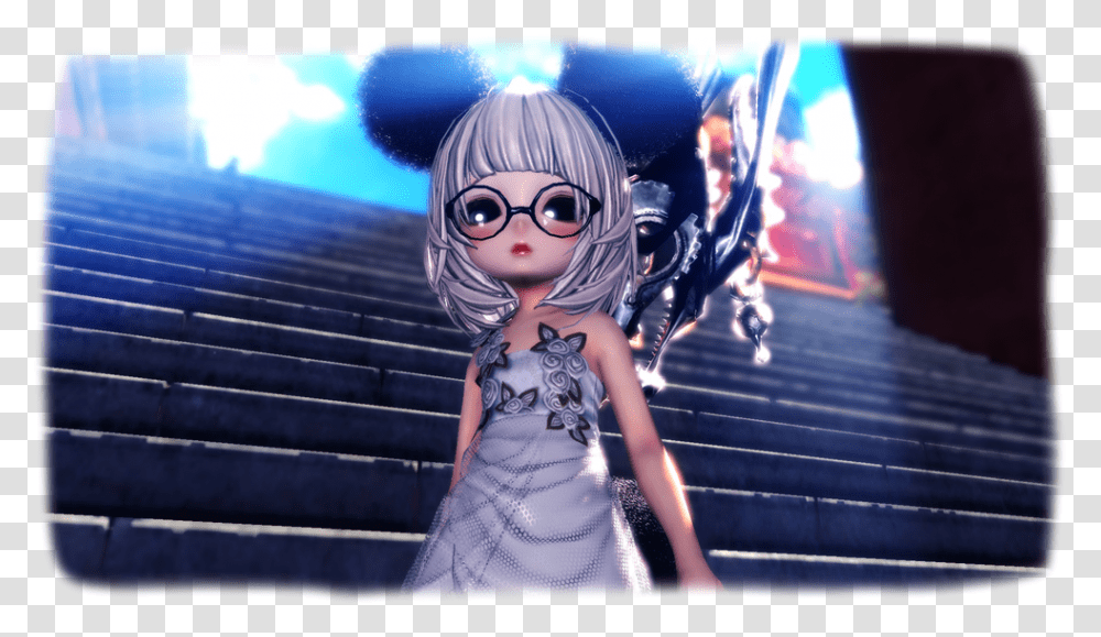 Blade And Soul Korean Lyn, Sunglasses, Handrail, Person, Doll Transparent Png