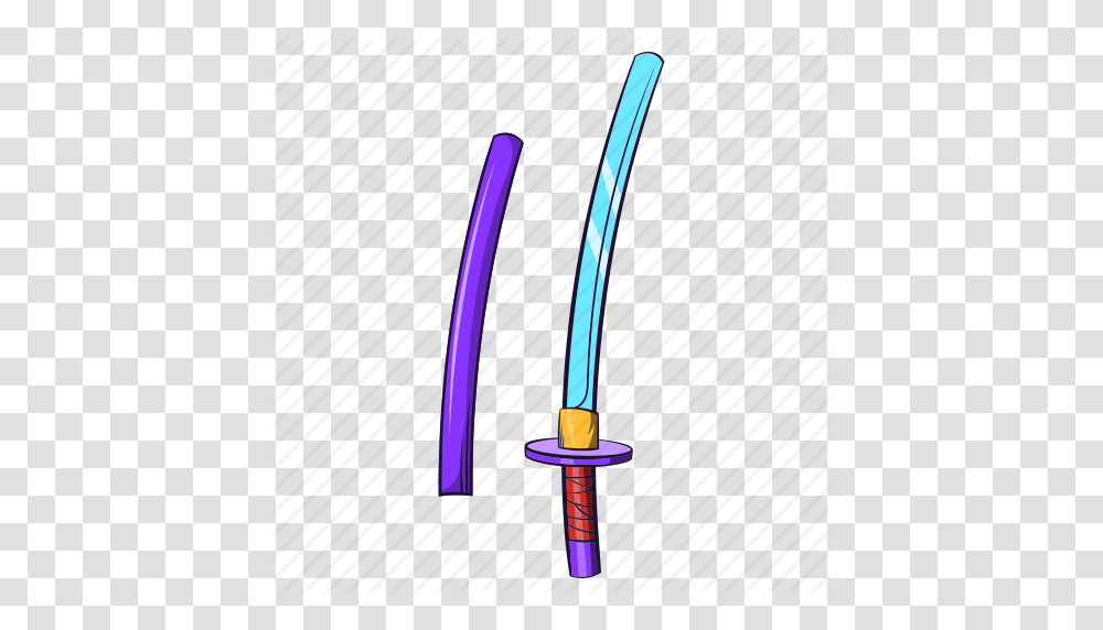 Blade Cartoon Katana Samur Steel Sword Weapon Icon, Weaponry, Pen, Samurai Transparent Png