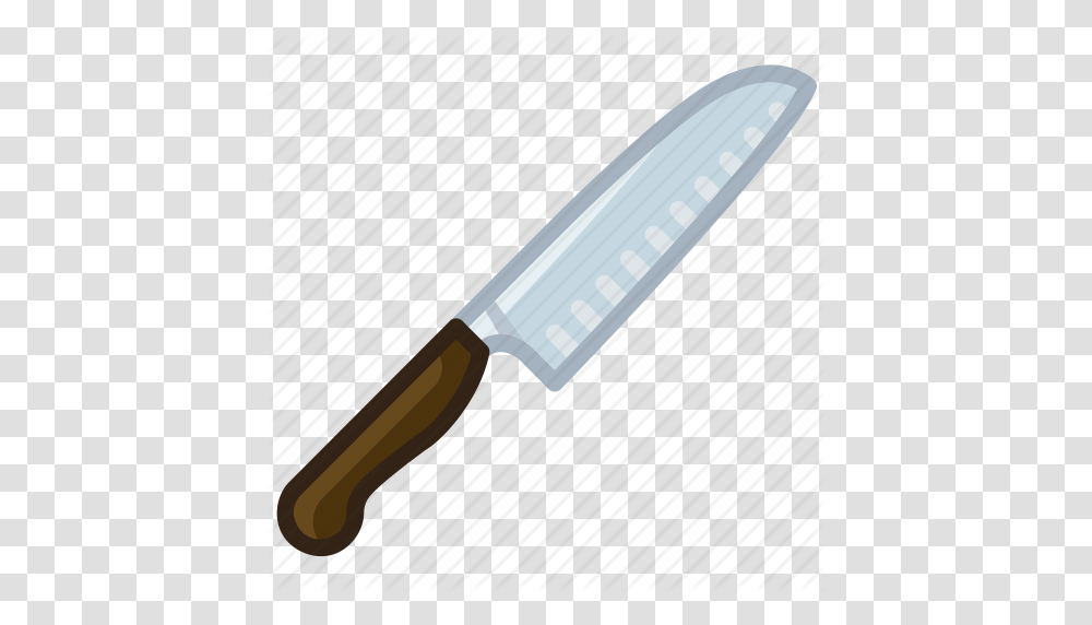 Blade Cooking Cut Kitchen Knife Santoku Yumminky Icon, Weapon, Weaponry, Letter Opener Transparent Png