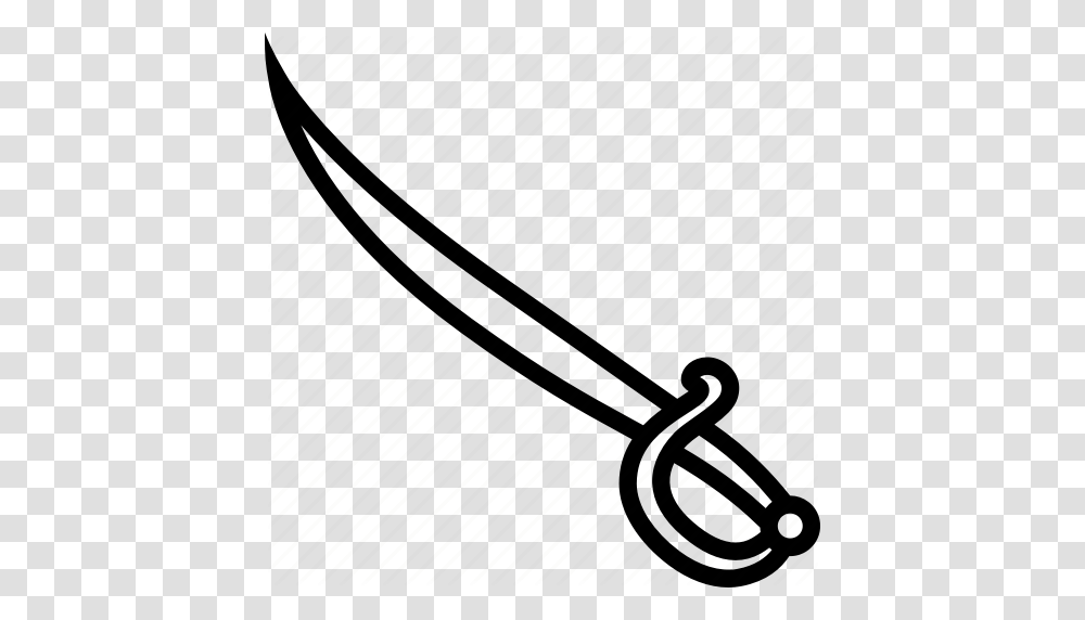 Blade Cutlass Saber Sabre Sharp Sword Weapon Icon, Tool, Weaponry Transparent Png