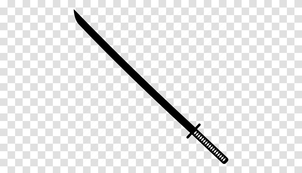 Blade Japanese Katana Ninja Samur Sword Weapon Icon, Oars, Arrow, Weaponry Transparent Png