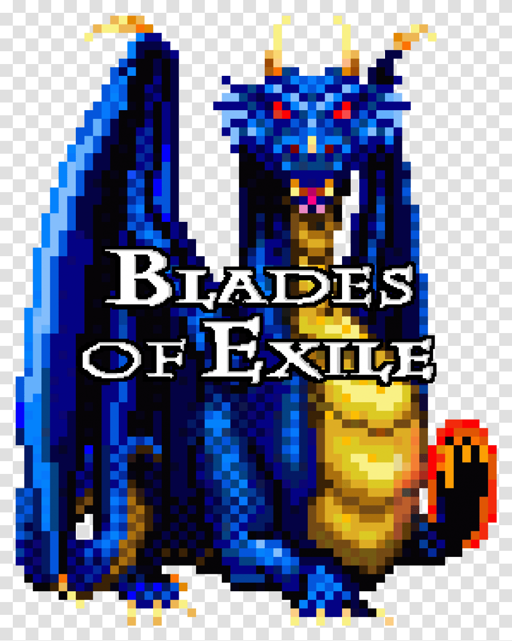 Blades Of Exile Blue Dragon Graphic Design, Accessories Transparent Png