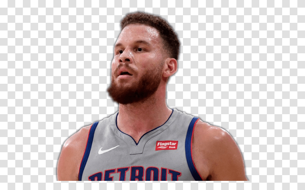 Blake Griffin Background Basketball Player, Face, Person, Human, Beard Transparent Png