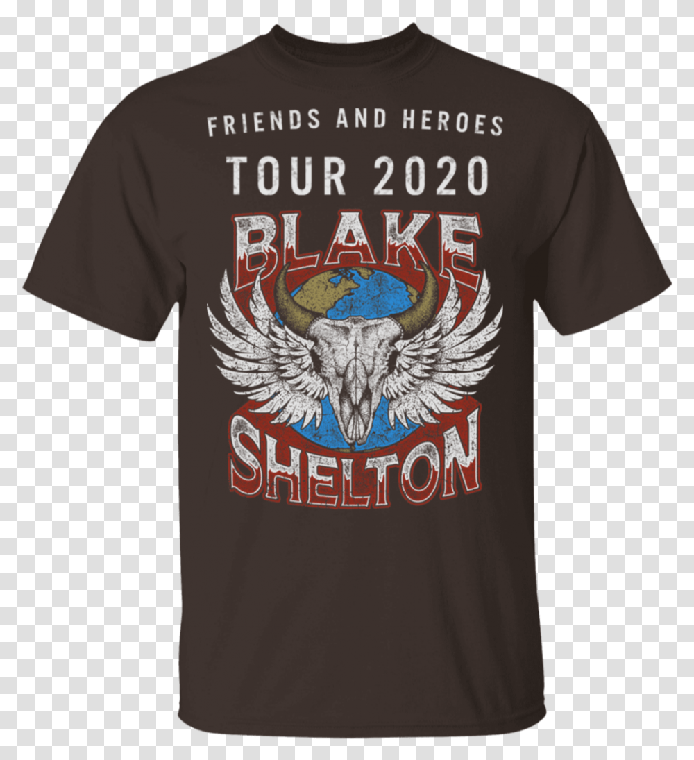 Blake Shelton Friends And Heroes Tour 2020, Apparel, T-Shirt, Person Transparent Png