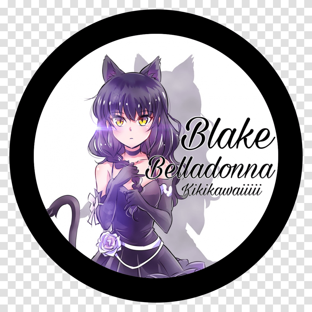 Blakebelladonna Rwby Rwby Blake Profilepic Anime Anime Neko Girl Dress, Person Transparent Png