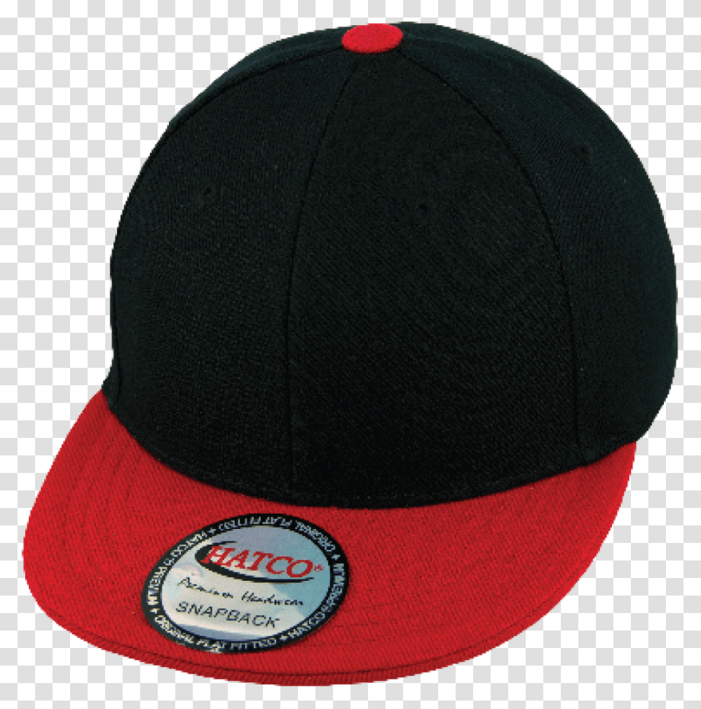 Blank Acrylic Snapback Caps Black And Red Snapback Kids, Apparel, Baseball Cap, Hat Transparent Png