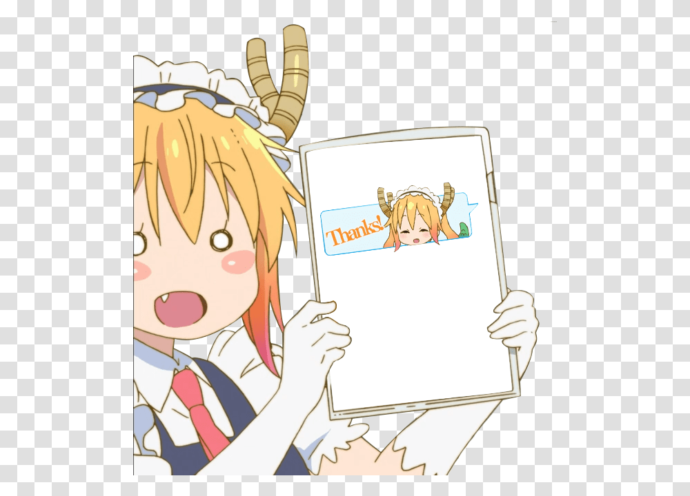 Blank Anime Girl Holding Sign, Comics, Book, Manga Transparent Png