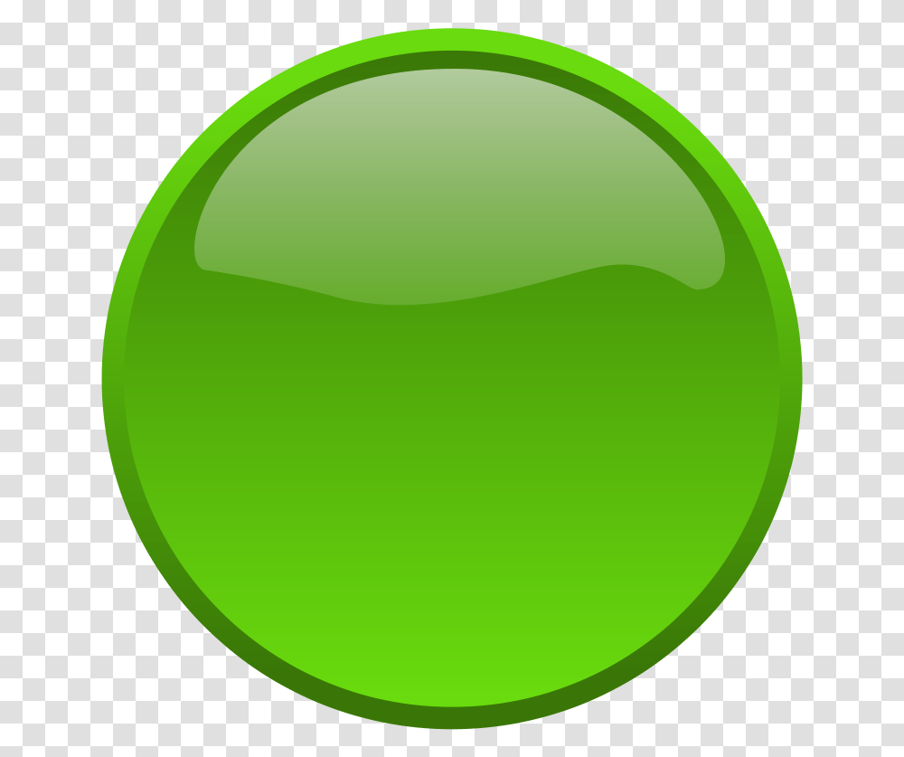 Blank Big Green Button Boton Verde, Tennis Ball, Sport, Sports, Sphere Transparent Png
