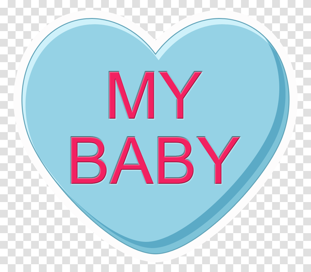 Blank Candy Heart Clipart Conversation Hearts Blue, First Aid, Label Transparent Png