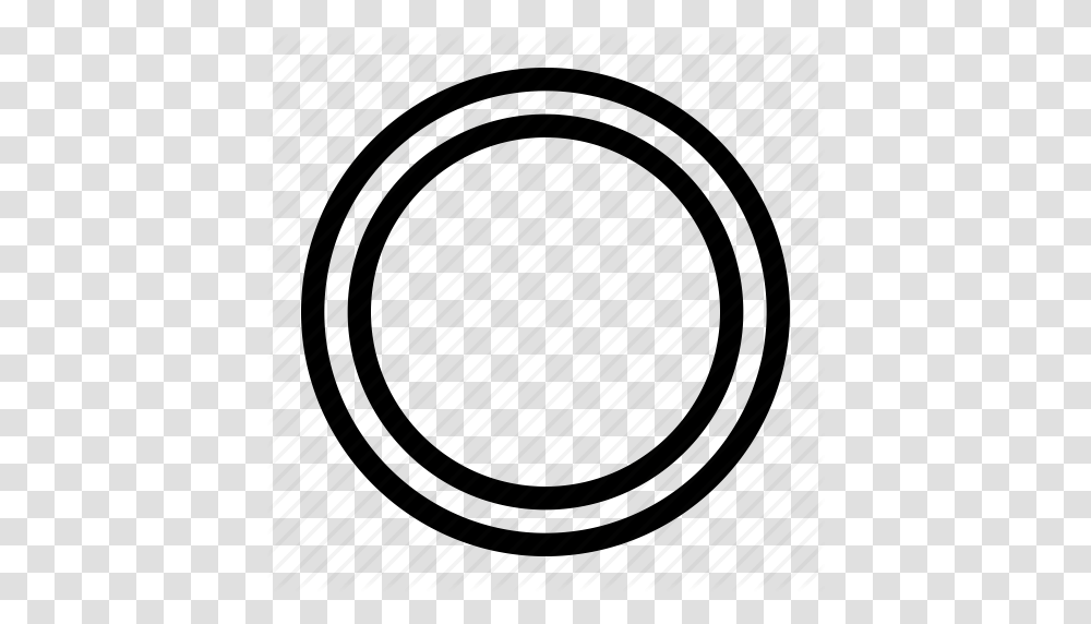 Blank Check Circle Outline Radio Button Round Icon, Spiral, Rug, Oval, Label Transparent Png