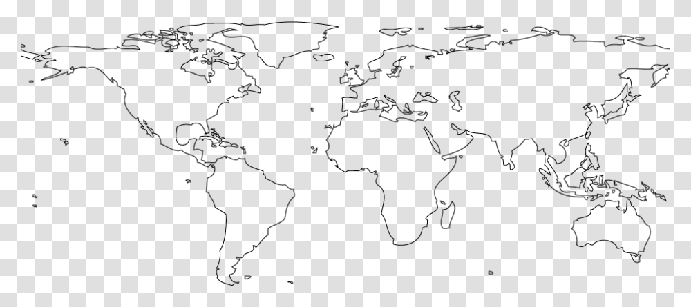 Blank Color World Map High Resolution World Map, Gray, World Of Warcraft Transparent Png