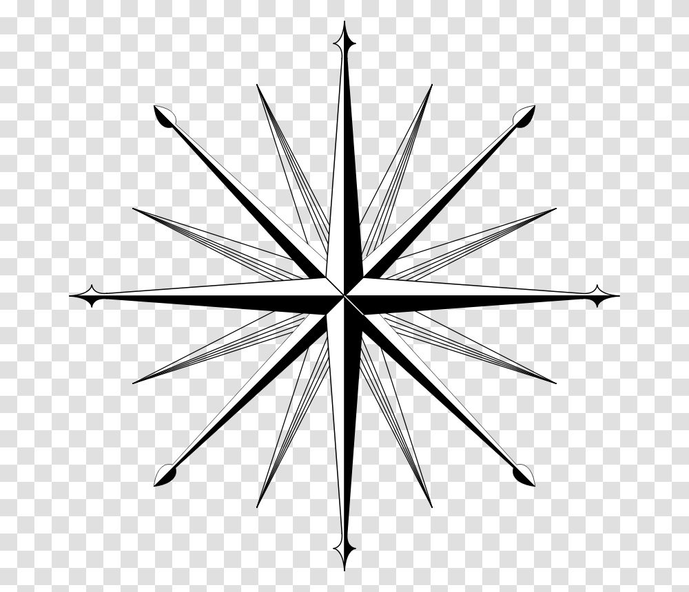 Blank Compass Rose Worksheet Image Group, Sword, Blade, Weapon, Weaponry Transparent Png