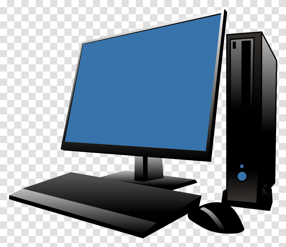 Blank Desktop Vector Vector Computer Logos, Pc, Electronics, Monitor, Screen Transparent Png