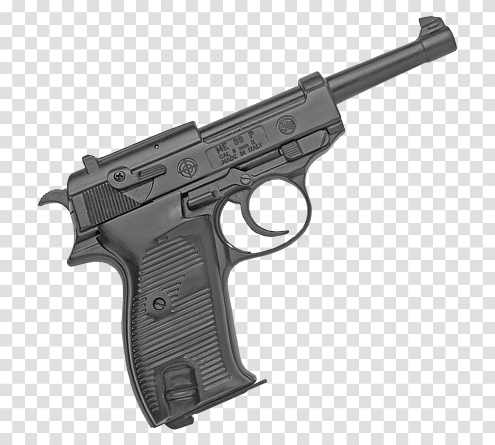 Blank Firing German P38 Pistol P38 Pistol, Gun, Weapon, Weaponry, Handgun Transparent Png