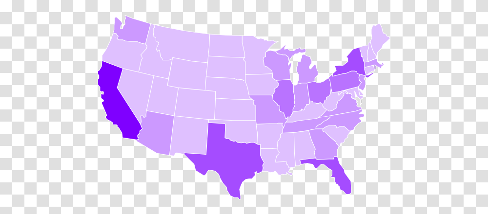 Blank Gray Usa Map White Lines 2 Clip Art Purple Map Of Us, Diagram, Atlas, Plot, Vegetation Transparent Png