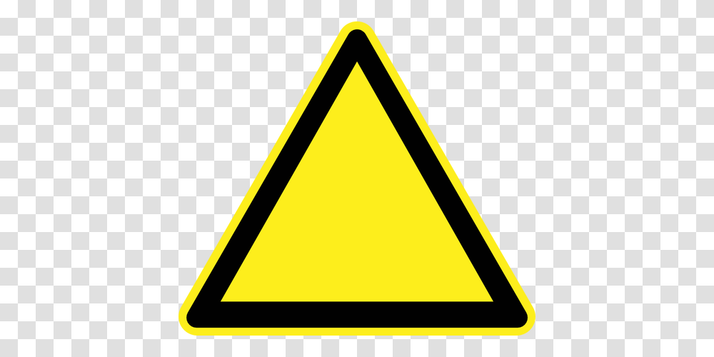 Blank Hazard Warning Sign Vector Image, Triangle, Road Sign, Baseball Bat Transparent Png
